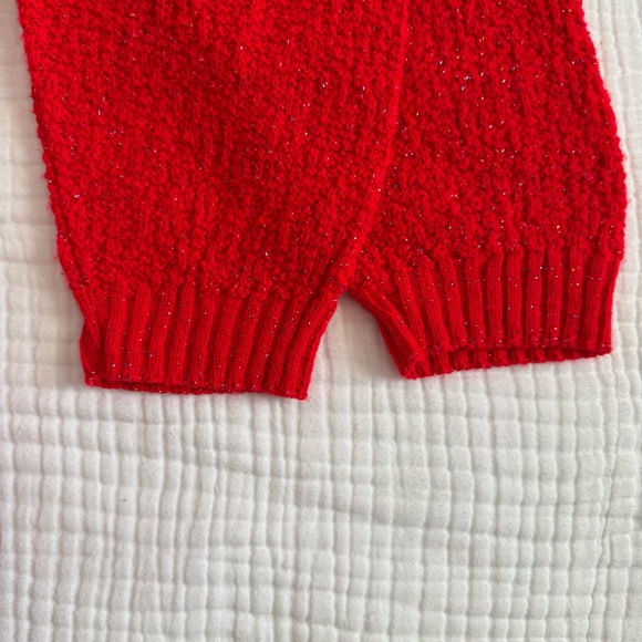 VTG Helen Sue Made in USA oversized red sparkly knit crew neck sweater Size M-L - Picture 7 of 14